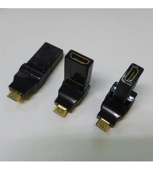 Zikko ZK-B176 Mini HDMI Male to HDMI Female Converter 360 Derajat